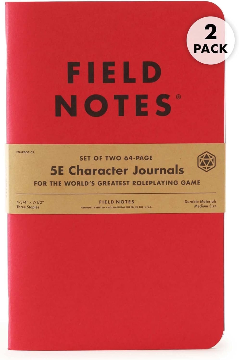 Field Notes 5E Character Journal (2-Pack)